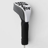 Vertrouwen over angst golfheadcover (Schuin)