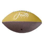 Vertrouwen over angst Goud en wit American Football (Gedraaid 270)