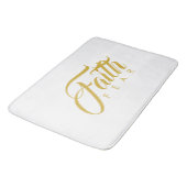 Vertrouwen over angst Goud en wit Badmat (Gekanteld)