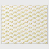 Vertrouwen over angst Goud en wit Cadeaupapier (Vlak)