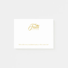 Vertrouwen over angst Goud en wit Post-it® Notes