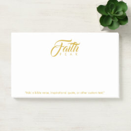 Vertrouwen over angst Goud en wit Post-it® Notes