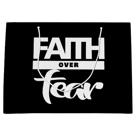 Vertrouwen over angst groot cadeauzakje (Voorkant)