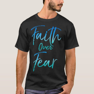Vertrouwen over angst  Inspirerend Bold Christus T-shirt