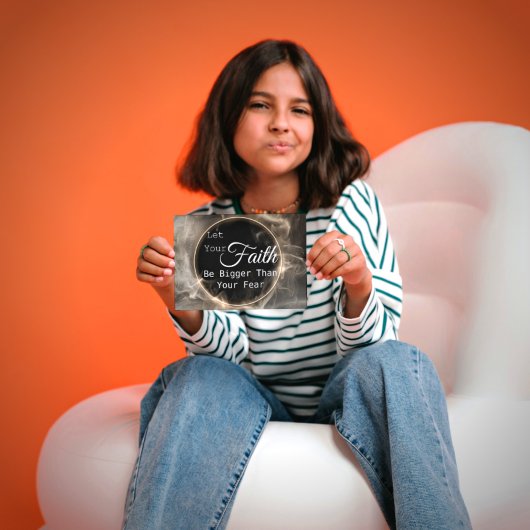 Vertrouwen over angst Inspirerend Wenskaart