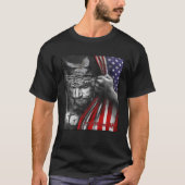 Vertrouwen over angst, Jezus Amerikaans vlaggen Pa T-shirt (Voorkant)