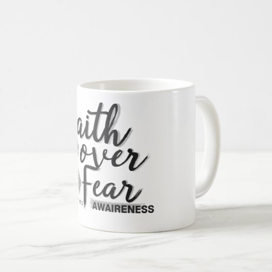 Vertrouwen over angst koffiemok (Voorkant rechts)