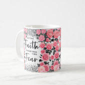 Vertrouwen over angst koffiemok (Voorkant links)