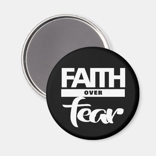 Vertrouwen over angst magneet (Voorkant / Achterkant)