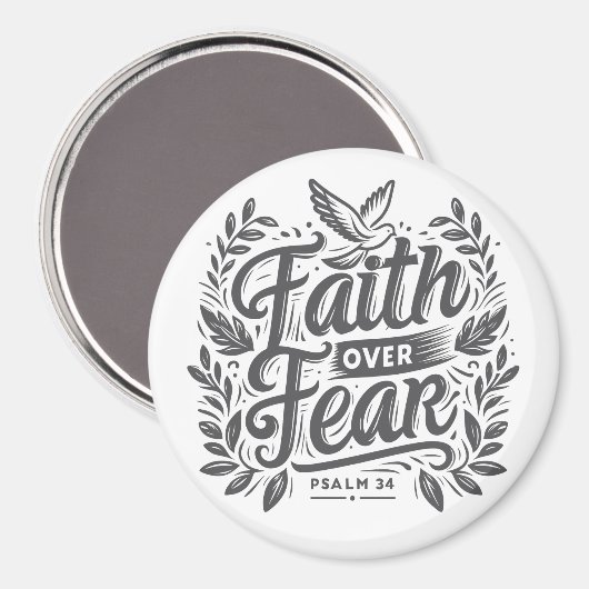 Vertrouwen over angst magneet (Voorkant / Achterkant)