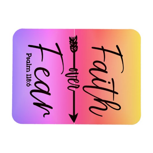 Vertrouwen over angst magneet (Horizontaal)