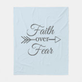 Vertrouwen over angst (meerdere kleuren beschikbaa fleece deken (Voorkant)