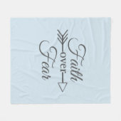 Vertrouwen over angst (meerdere kleuren beschikbaa fleece deken (Voorkant (Horizontaal))