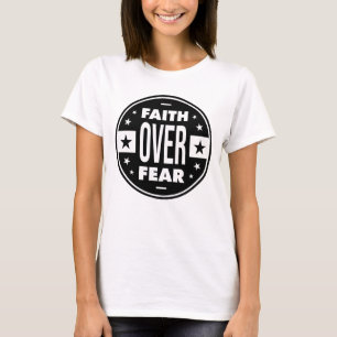 Vertrouwen over angst, motivatie prijsopgave t-shirt