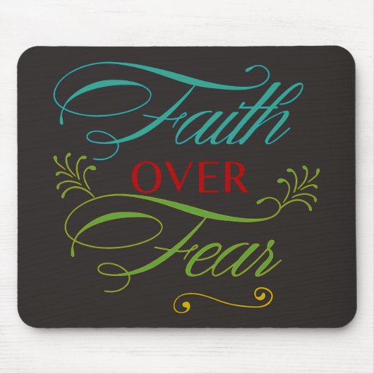 Vertrouwen over angst muismat (Voorkant)