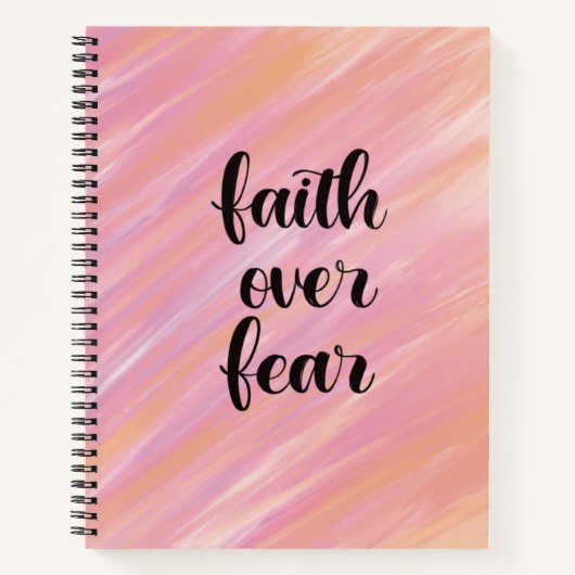 Vertrouwen over angst notitieboek (Voorkant)