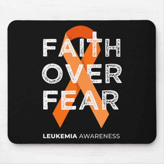 Vertrouwen over angst Oranje lintbestrijding Leuke Muismat (Voorkant)