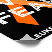 Vertrouwen over angst Oranje lintbestrijding Leuke Poster (Hoek)