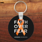 Vertrouwen over angst Oranje lintbestrijding Leuke Sleutelhanger (Voorkant)