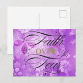 Vertrouwen over angst, paarse kaart (Voorkant / Achterkant)