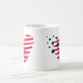 Vertrouwen over angst Patriottisch hart Koffiemok (Center)
