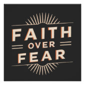 Vertrouwen over angst perfect poster (Voorkant)