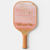 Vertrouwen over angst pickleball paddle (Achterkant)