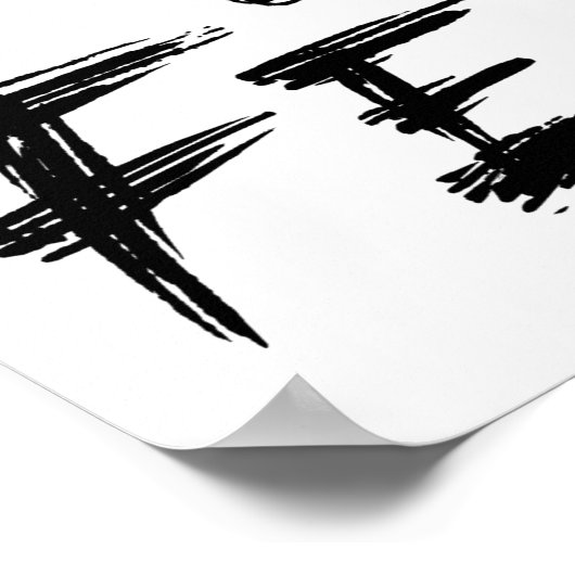 Vertrouwen over angst poster (Hoek)