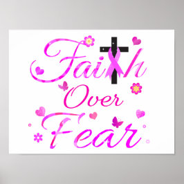 Vertrouwen over angst poster