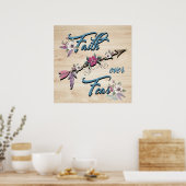 Vertrouwen over angst Poster (Keuken)