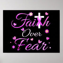 Vertrouwen over angst poster