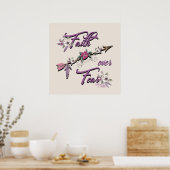 Vertrouwen over angst Poster (Keuken)