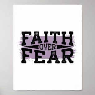 Vertrouwen over angst poster