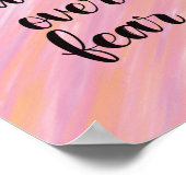 Vertrouwen over angst poster (Hoek)