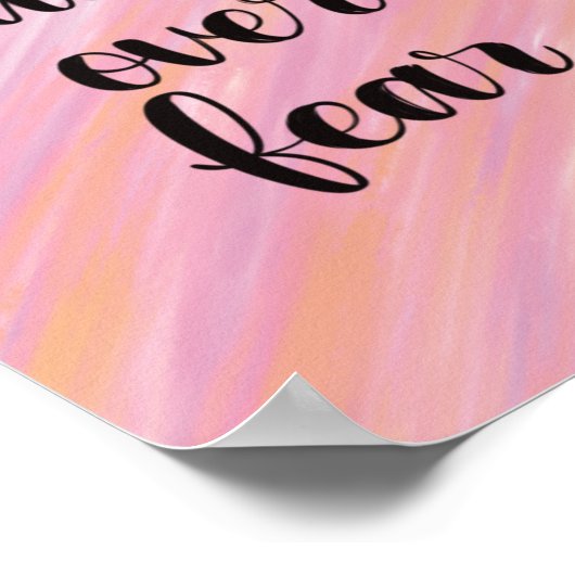 Vertrouwen over angst poster (Hoek)