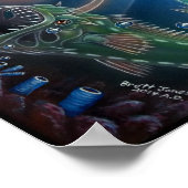 Vertrouwen over angst schilderen poster (Hoek)