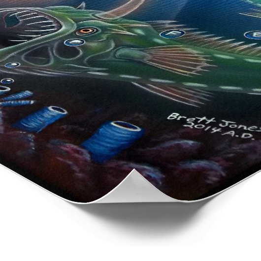 Vertrouwen over angst schilderen poster (Hoek)