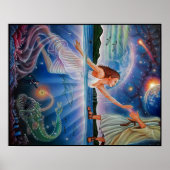 Vertrouwen over angst schilderen poster (Voorkant)