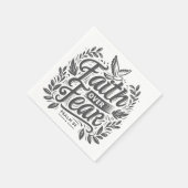 Vertrouwen over angst servet (Hoek)