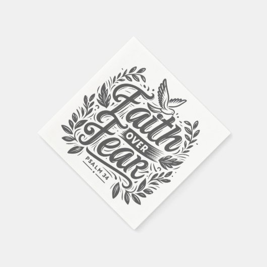 Vertrouwen over angst servet (Hoek)