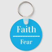 Vertrouwen over angst sleutelhanger (Voorkant)