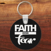Vertrouwen over angst sleutelhanger (Voorkant)