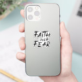 Vertrouwen over angst sticker (Telefoon)