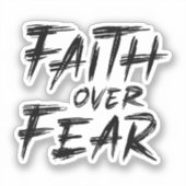 Vertrouwen over angst sticker (Voorkant)