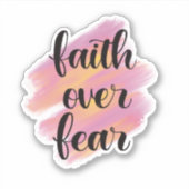 Vertrouwen over angst sticker (Voorkant)