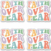 Vertrouwen over angst sticker (Voorkant)