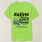 Vertrouwen over angst T-shirt (Design voorkant)