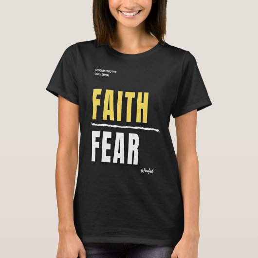 Vertrouwen over angst t-shirt (Voorkant)