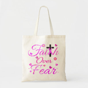 Vertrouwen over angst tote bag