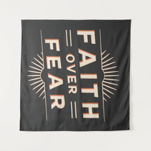 Vertrouwen over angst wandkleed (Voorkant (horizontaal))